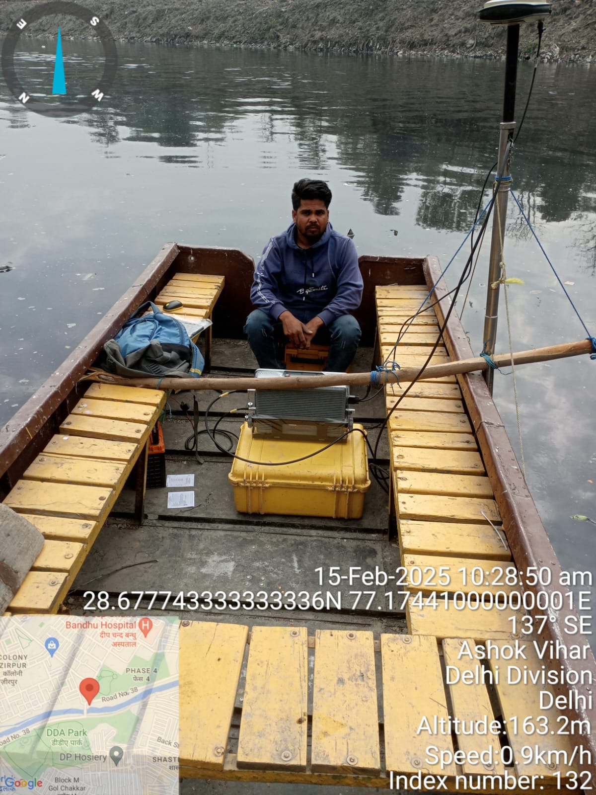 Bathymetric Survey Of Drain Delhi